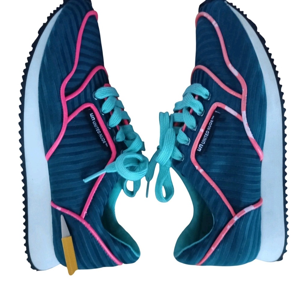 United Nude Sneakers Women Size 6  Green Pink - Picture 13 of 14
